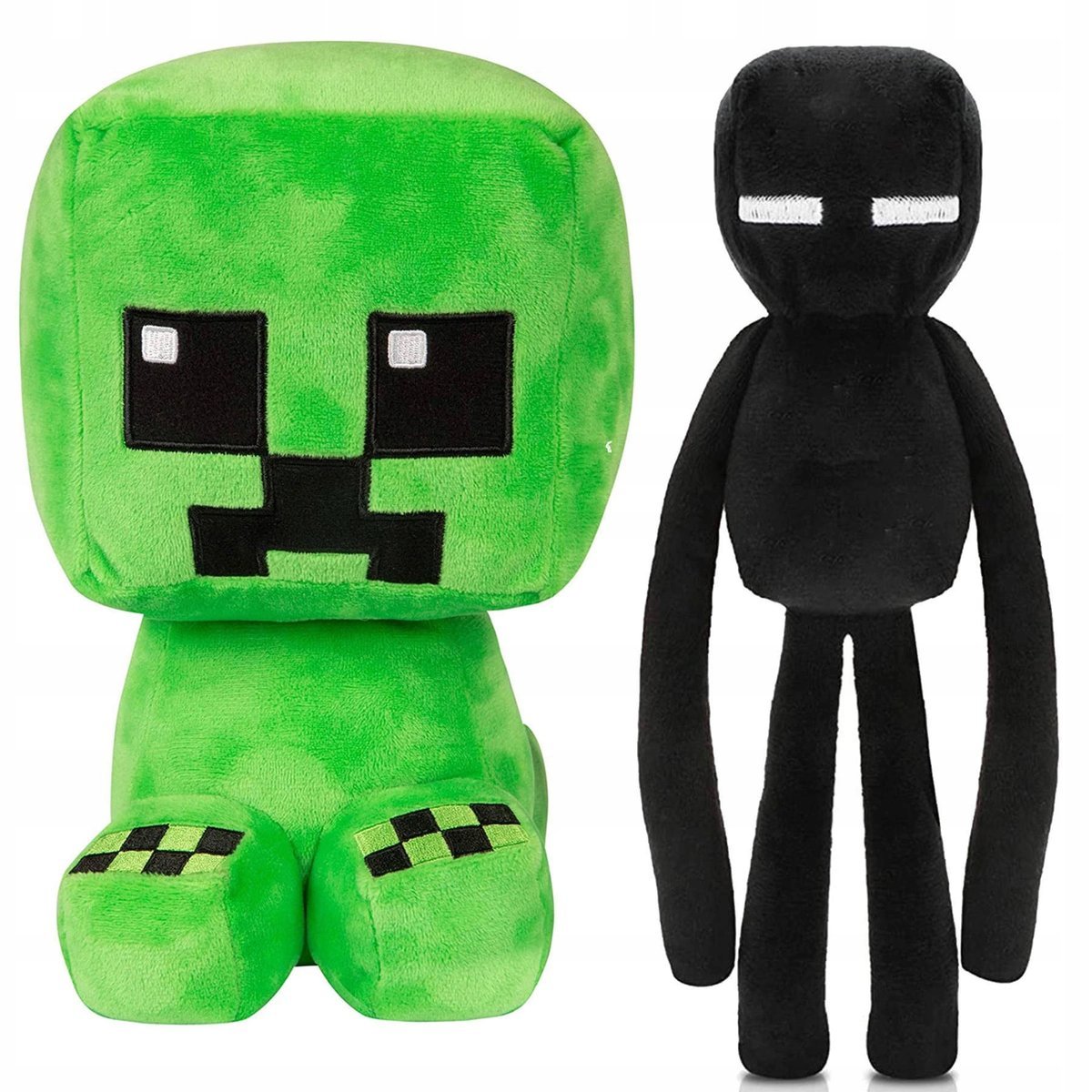 MINECRAFT MEGA ZESTAW 2w1 DUŻA MASKOTKA CREEPER ENDERMAN DWIE MASKOTKI XXL