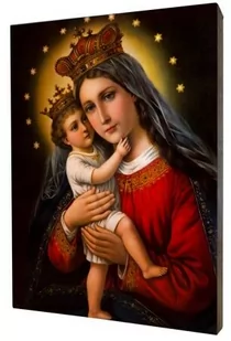 Obraz religijny na desce lipowej, Matka Boża - Ikony i obrazy sakralne - miniaturka - grafika 1
