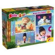 Puzzle - Lisciani Giochi 86085 Masha Maxifloor 24- Fantastico puzzle dla dzieci, wielokolorowe 86085 - miniaturka - grafika 1