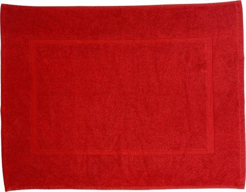 Dywanik łazienkowy Comfort czerwony 50x70 cm - bawełna