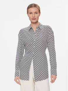 Tommy Hilfiger Koszula Seal Aop Fluid Modern Shirt WW0WW40753 Czarny Regular Fit - Koszule damskie - miniaturka - grafika 1