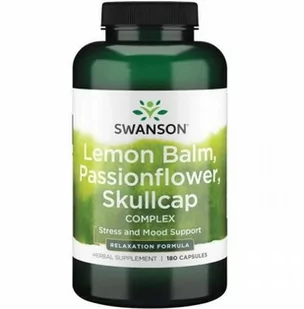 Lemon Balm, Passionflower & Skullcap complex (180 kaps.) - Suplementy diety - miniaturka - grafika 1