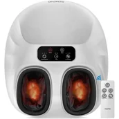 Masażery - RENPHO Maszyna do Masażu Stóp z Ogrzewaniem i Pilotem - biały - miniaturka - grafika 1