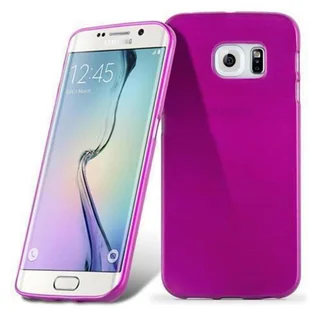 Samsung Cadorabo cador Abo TPU etui ochronne do Galaxy S6 edge (G920 °F) pokrowiec etui Case Cover silikonowe w kolorze o wyglądzie szczotkowanej (Brushed ze stali nierdzewnej), różowy DE-104750 - Etui i futerały do telefonów - miniaturka - grafika 1