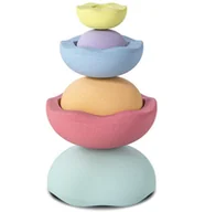 Zabawki sensoryczne - Stapelstein - Zestaw krążków sensorycznych do zabaw ruchowych Inside Set 6szt. - rainbow pastel - miniaturka - grafika 1