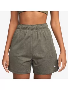 Spodnie sportowe damskie - Nike Szorty sportowe w kolorze khaki - grafika 1
