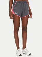 Spodnie sportowe damskie - Under Armour Szorty sportowe Fly By 3" 1382438 Szary Loose Fit - miniaturka - grafika 1