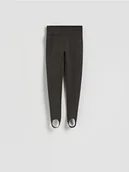 Spodnie damskie - Reserved - Legginsy z zapiętkami - szary - miniaturka - grafika 1