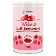 Owoce świeże i suszone - Wiśnia liofilizowana połówki 120g - miniaturka - grafika 1