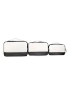 Plecaki - Zestaw organizerów Tatonka Mesh Bag Set - black - miniaturka - grafika 1