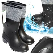 Kalosze męskie - Gumofilce Kalosze Piankowe Ocieplane Lekkie Gumowce Lekkie Stomil 43 - miniaturka - grafika 1