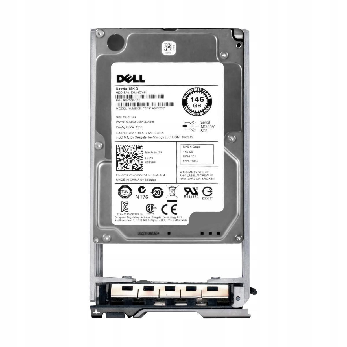 Dell dysk 146GB 15K 6Gbps SAS 2,5 HARD DRIVE 061XPF