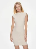 Sukienki - Guess Sukienka codzienna Sl Val W4RK48 KC1M0 Beżowy Bodycon Fit - miniaturka - grafika 1