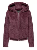 Kurtki damskie - Bestseller A/S Damska kurtka ONLNEWANNA Contact Sherpa CC OTW, różowo-brązowa, XL, Rose Brown, XL - miniaturka - grafika 1