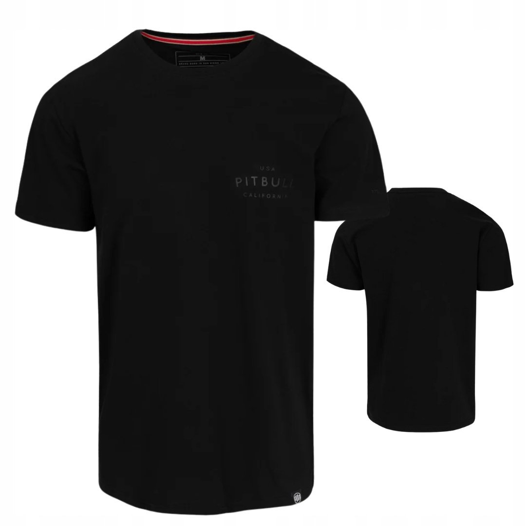 PITBULL WEST COAST T-SHIRT KOSZULKA MĘSKA SLIM FIT USA CAL 140 CZARNA 3XL