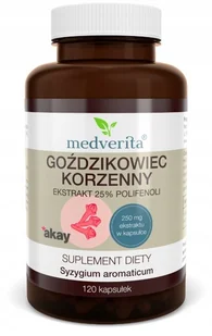 Medverita, Goździkowiec Korzenny Polifenole, 120 kaps. - Układ pokarmowy - miniaturka - grafika 1