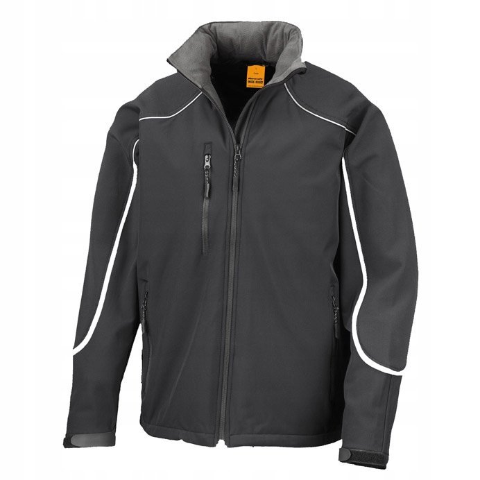 Kurtka męska Softshell wzmacniana Czarny r. L