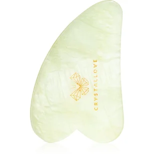 Crystallove Crystallove Płytka do Masażu Twarzy Gua Sha z Jadeitu Oczyszcza z toksyn, poprawia krążenie 1 szt. - Rollery do masażu - miniaturka - grafika 1