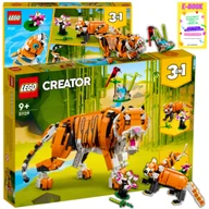 Klocki - Lego Prezent - Majestatyczny Tygrys, Panda, Ryba - Lego Creator 3W1 + Ebook - miniaturka - grafika 1