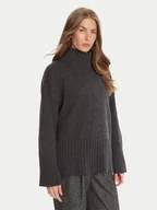 Swetry damskie - Barbour Golf Serena LKN1539CH51 Szary Regular Fit - miniaturka - grafika 1