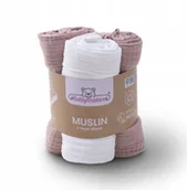 Koce i narzuty dla dzieci - Pielucha MUSLIN 3 pak, roz. 70x80 - miniaturka - grafika 1