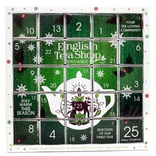 BIO Kalendarz adwentowy English Tea Shop Green Puzzle 25x2g - Herbata - miniaturka - grafika 1