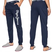 Dresy męskie - Pepe Jeans spodnie piżamowe dres męski granat PMU10660-591 M - miniaturka - grafika 1