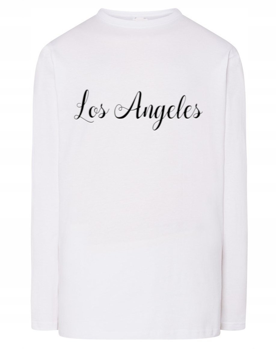 Longsleeve fajny nadruk napis LOS ANGELES r.XXL