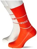 Skarpetki męskie - Levi's Skarpety krótkie Quarter, Średni szary melanż/pianka, 41.5-43.5 EU - miniaturka - grafika 1