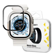Akcesoria do smartwatchy - Szkło hartowane 9H z ramka na cały ekran Apple Watch Ultra 49mm WOZINSKY - miniaturka - grafika 1