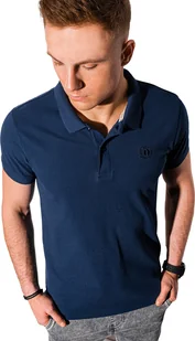 Ombre Koszulka Polo Męska Koszulka Polo Top Koszulka Polo Kołnierzyk Krótki Rękaw Jednokolorowy Casual Sportowy Modny Dla Mężczyzn 100% Bawełna 16 Kolorów S-XXL Granatowy S - Koszulki męskie - miniaturka - grafika 1