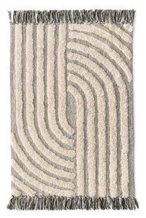 Dywanik dekoracyjny Weaves 60X90 szary - Dywany - miniaturka - grafika 1