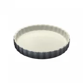 Formy do ciast - Forma do tarty, ceramika, śred. 28 cm, szara kod: KU-0712020728 - miniaturka - grafika 1