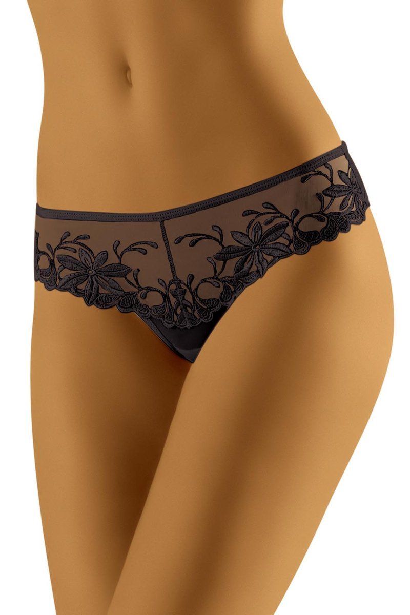 Wol-Bar Zorba czarny S Majtki szorto-stringi