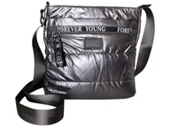 Torebki damskie - Torebka Damska, Miejska Mała Pikowana Listonoszka Na Ramię, Kolor Szary - miniaturka - grafika 1