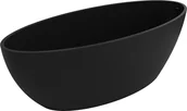 Wanny - Mexen Prato wanna wolnostojąca z konglomeratu 170 x 70 cm, czarna mat - 57251707070 - miniaturka - grafika 1