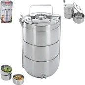 Pojemniki kuchenne - Orion Menażka obiadowa 3-poziomowa, 3x900 ml - miniaturka - grafika 1