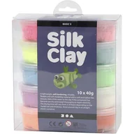 Masy plastyczne - Masa plastyczna CREATIV 10x40g. Silk Clay 79146 - miniaturka - grafika 1