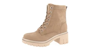 TOM TAILOR Damskie 6390410004 modne kozaki, piaskowe, 42 EU, Dksand, 42 EU - Kozaki damskie - miniaturka - grafika 1
