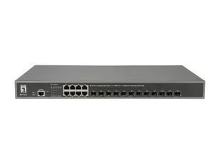 LevelOne GTL-2091 łącza sieciowe Zarządzany L3 Gigabit Ethernet (10/100/1000) Szary - Pozostałe akcesoria sieciowe - miniaturka - grafika 1