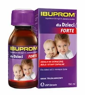 Przeziębienie i grypa - USP ZDROWIE Ibuprom dla dzieci Forte 200 mg/5 ml zawiesina o smaku truskawkowym 150 ml | DARMOWA DOSTAWA OD 199 PLN! - miniaturka - grafika 1