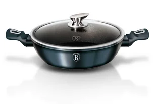 Berlinger Haus Garnek Płaski 3.8l 28cm Metallic Aquamarine [BH-1877] BH-1877 - Garnki - miniaturka - grafika 2