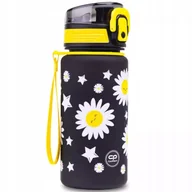 Shakery i bidony sportowe - Coolpack Bidon Brisk 400 ml. mini butelka Daisy Black kwiaty Z17817 - miniaturka - grafika 1