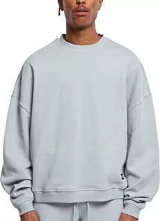 Swetry męskie - Urban Classics Męska bluza z krótkim rękawem 80's Crewneck, oversized, szerokie rękawy, sweter męski dostępny w 2 kolorach, rozmiary XS - 5XL, niebieski, 5XL - grafika 1