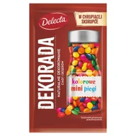 Ciasta i półprodukty do ciast - Delecta Kolorowe mini piegi 35 g - miniaturka - grafika 1
