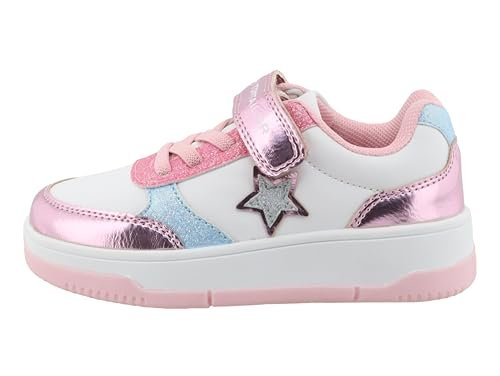 Tom Tailor Kids Dziewczęce 9570240001 sneakersy, Różowy, biały, turkus, 34 EU