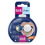 Smoczki uspokajające - Lovi Prime, smoczek uspokajający, silikonowy, dynamiczny, Blush Glow, 34/436, 0-6 miesięcy, 1 sztuka - miniaturka - grafika 1