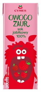 CYMES Owocozaur Sok o smaku jabłkowym 200ml - Soki i napoje niegazowane - miniaturka - grafika 1