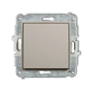 Wyłącznik pojedynczy Karlik MINI - taupe - Wyłączniki światła i elektryczne - miniaturka - grafika 1