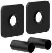 Akcesoria grzewcze - Mexen zestaw maskujący pojedynczy do grzejnika, czarny - W909-000-70 - miniaturka - grafika 1